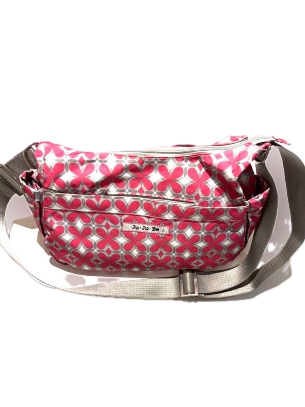 BNWOT Ju-Ju-Be HoboBe Diaper Bag Pink Pinwheels Accessory Bundle